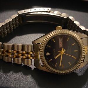 Vintage Embassy Two Tone Stainless Steel Water Resistant women's watch